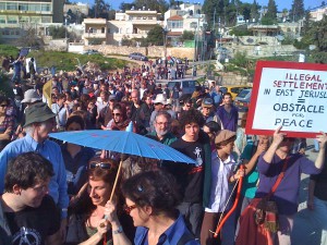 Demonstration in Sheikh Jarrah.