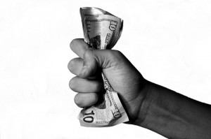 Fist full of money